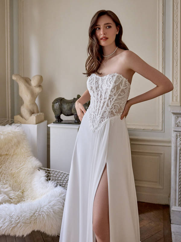 Vestido de novia Justin Alexander 2027 mangas largas